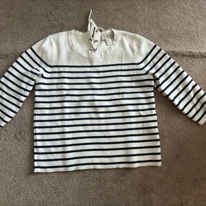 Loft black and white sweater